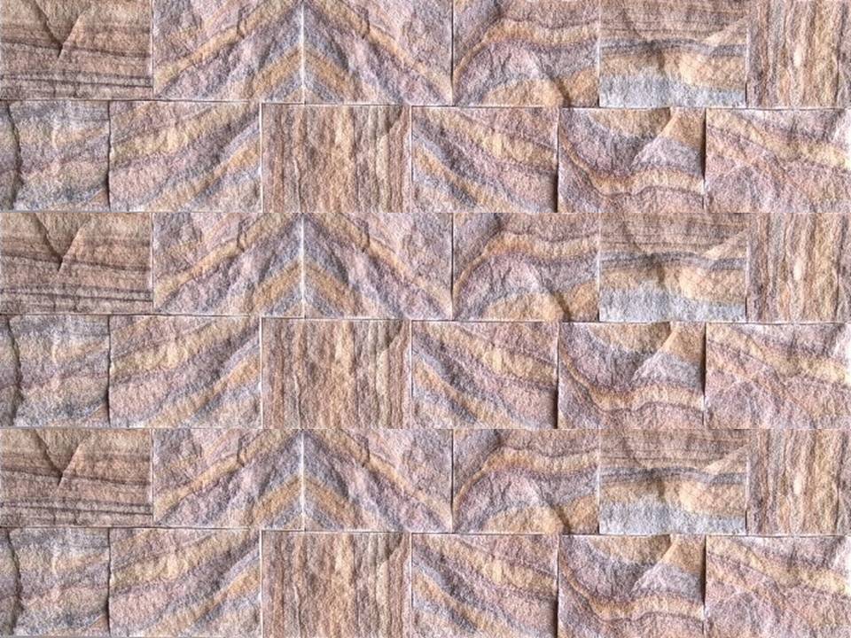 Rainbow ledge wall cladding stone tiles for home decoration